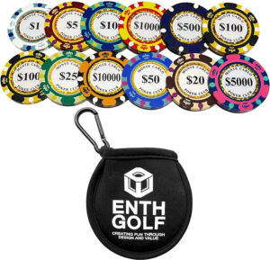 ENTH ゴルフマーカー 13点セット カジノチップデザイン