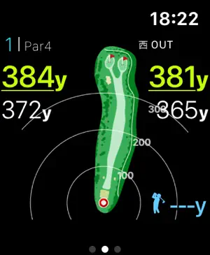 「ゴルフな日Su」のゴルフ場の地形画面
